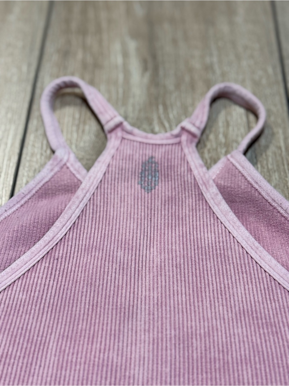 Free People Movement Happiness Runs Ribbed Crop Tank Top Pink XS/S - Picture 6 of 9